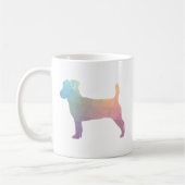 Mug Jack Russell Terrier Motif géométrique Silhouette (Gauche)