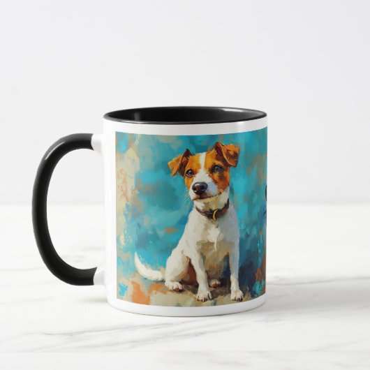 Mug Jack Russell Terrier Portrait de chien (Gauche)