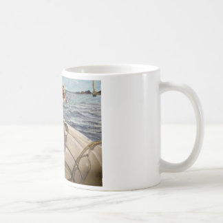 Mug Jack Russell Terrier sur le bateau