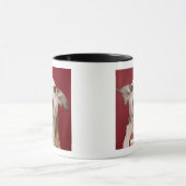 Mug Jack Russell Terrier tenant l'ornement de Noël (Centre)