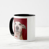 Mug Jack Russell Terrier tenant l'ornement de Noël (Devant gauche)