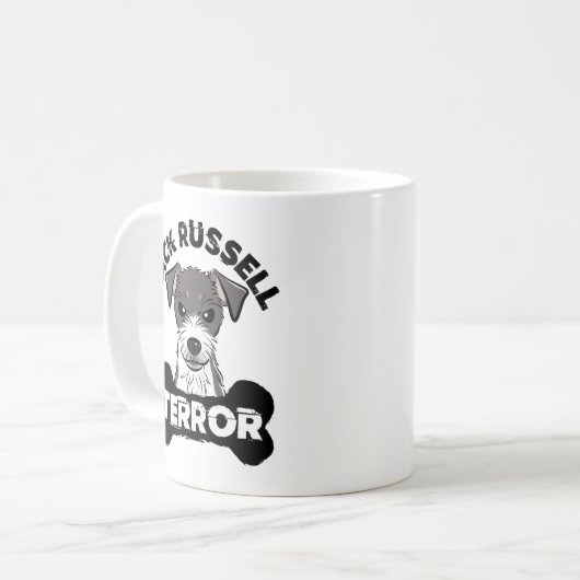 Mug Jack Russell Terror Funny Parsons Terrier Chien (Devant gauche)