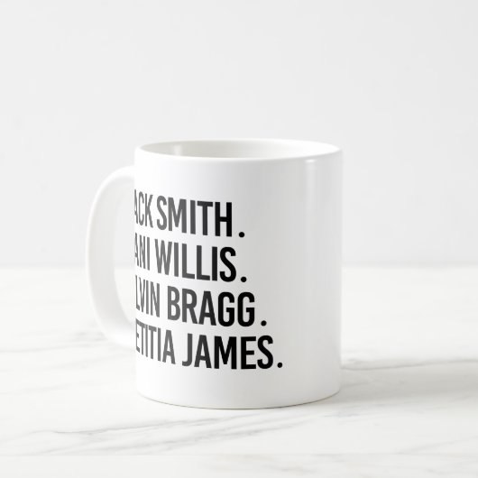 Mug Jack Smith Fani Willis Alvin Bragg Letitia James (Devant gauche)