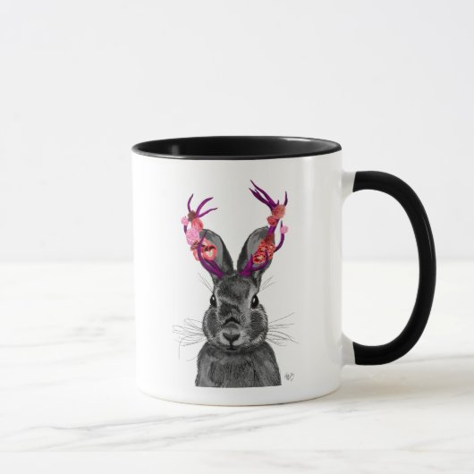 Mug Jackalope avec Antlers roses (Droite)