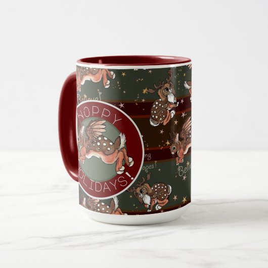 Mug Jackalope Hoppy Holidays (Devant gauche)