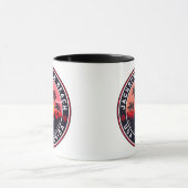 Mug Jacksonville Beach Floride tropical Retro Sunset (Centre)