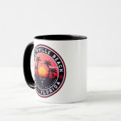 Mug Jacksonville Beach Floride tropical Retro Sunset (Devant gauche)