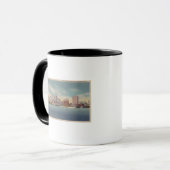 Mug Jacksonville, FL - Vue de l'eau avant et Skyline (Devant gauche)