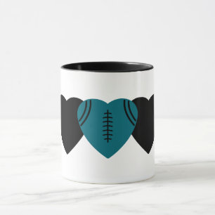 Mug Jacksonville Jaguars Football Coeur Design