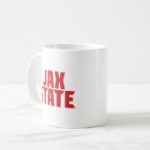 Mug Jacksonville State University JAX STATE Bold Red (Devant gauche)