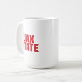 Mug Jacksonville State University JAX STATE Bold Red (Devant gauche)