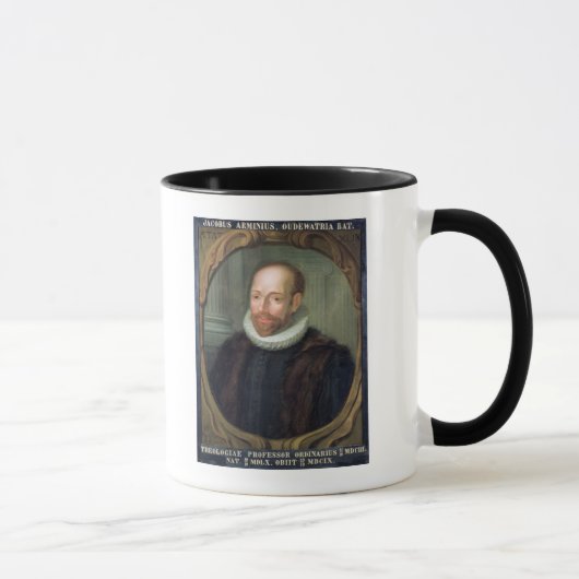 Mug Jacobus Arminius, professeur de la théologie (Droite)