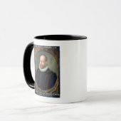 Mug Jacobus Arminius, professeur de la théologie (Devant gauche)