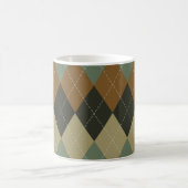 Mug Jacquard Automne : Brown-vert Rhombus Chic (Centre)