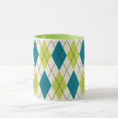 Mug Jacquard bleu et vert (Centre)