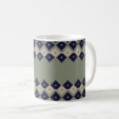 Mug Jacquard fair isle continu motif design abstrait, (Devant droit)