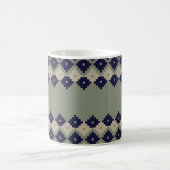 Mug Jacquard fair isle continu motif design abstrait, (Centre)