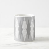 Mug Jacquard gris moderne du milieu du siècle (Centre)