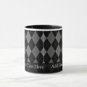 Mug Jacquard gris noir et charbon de bois (Centre)