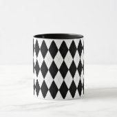 Mug Jacquard noir Pitch Blanc Petit Diamant Forme (Centre)