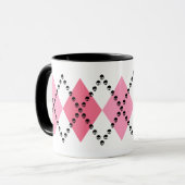 Mug Jacquard rose de crâne (Devant gauche)