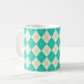 Mug Jacquard turquoise (Devant gauche)