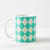 Mug Jacquard turquoise (Gauche)