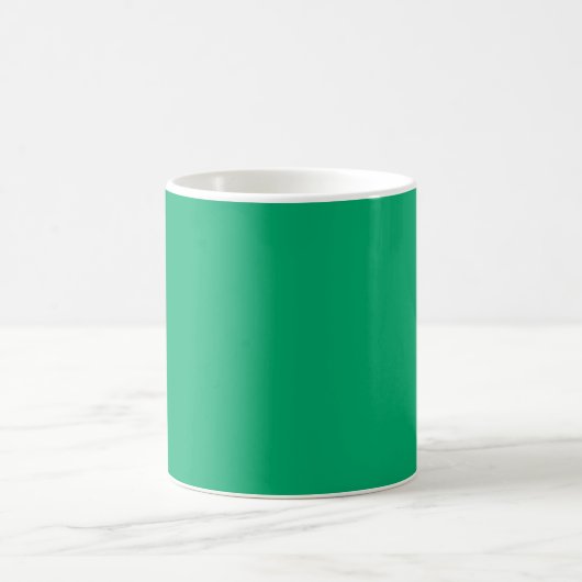 Mug Jade Green Solid Color Personnalisé (Centre)