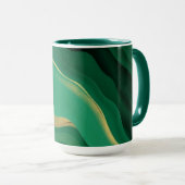 Mug Jade Modern Aesthetic Emerald Mystic Swirl (Devant droit)