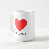 Mug J'adore bar mitzvah (Devant gauche)