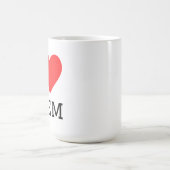Mug J'adore ces autocollants carrés (Centre)
