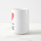 Mug J'adore Christian punk carré sticker (Centre)