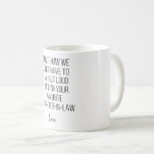 Mug J'adore comment on n'a pas à dire haut et fort que (Devant droit)