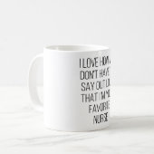 Mug J'adore comment on n'a pas à dire haut et fort que (Devant gauche)