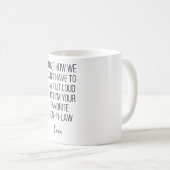 Mug J'adore comment on n'a pas à dire haut et fort que (Devant droit)