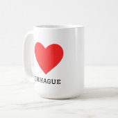 Mug J'adore Copenhague (Devant gauche)