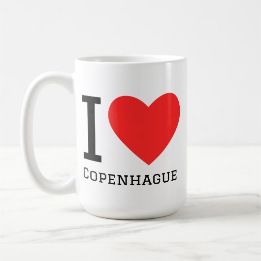 Mug J'adore Copenhague (Gauche)