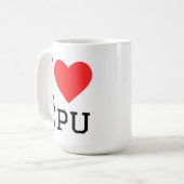 Mug J'adore cpu (Devant gauche)