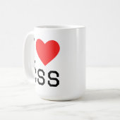 Mug J'adore css (Devant gauche)
