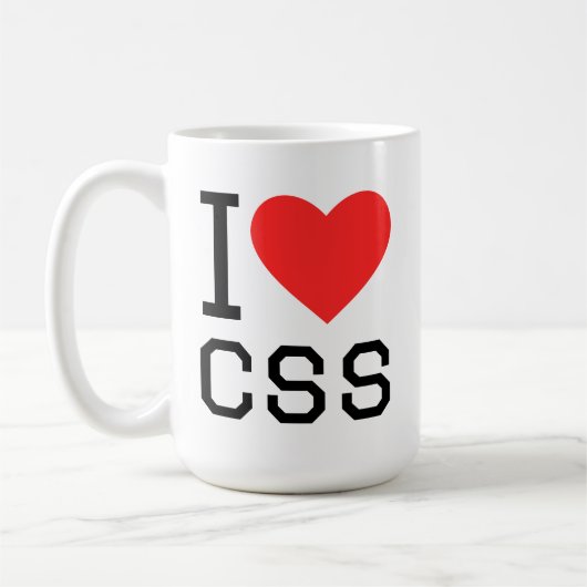 Mug J'adore css (Gauche)