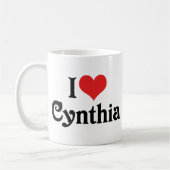 Mug J'adore Cynthia (Gauche)