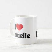 Mug J'adore Danielle (Devant gauche)