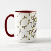 Mug J'adore Dragonflies Digital et Graphics Art (Gauche)