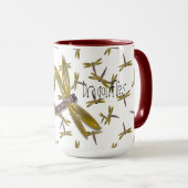 Mug J'adore Dragonflies Digital et Graphics Art (Devant droit)