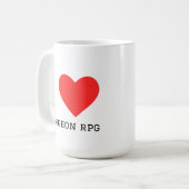 Mug J'adore dungeon rpg  (Devant gauche)