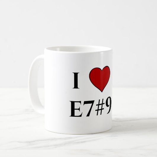 Mug J'adore E7#9 (Devant gauche)