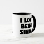 Mug J'adore être célibataire (Devant droit)