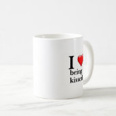 Mug J'adore être embrassé (Devant droit)