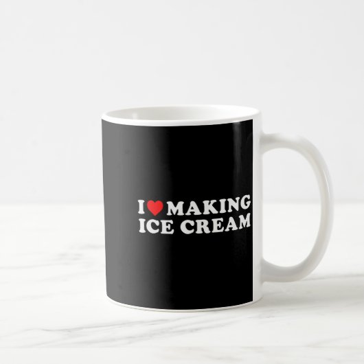 Mug J'adore faire de la glace drôle de citation (Droite)
