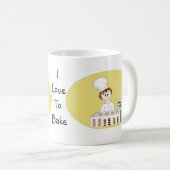 Mug J'adore faire de la pâtisserie (Devant droit)